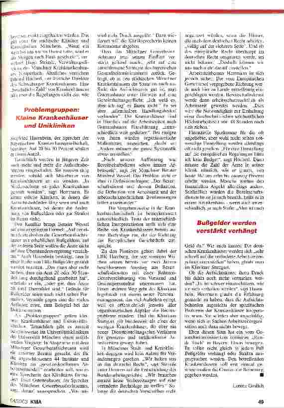 Vorschauseite 2: Bereitschaftsdienst I: Ungeliebte Umstellung