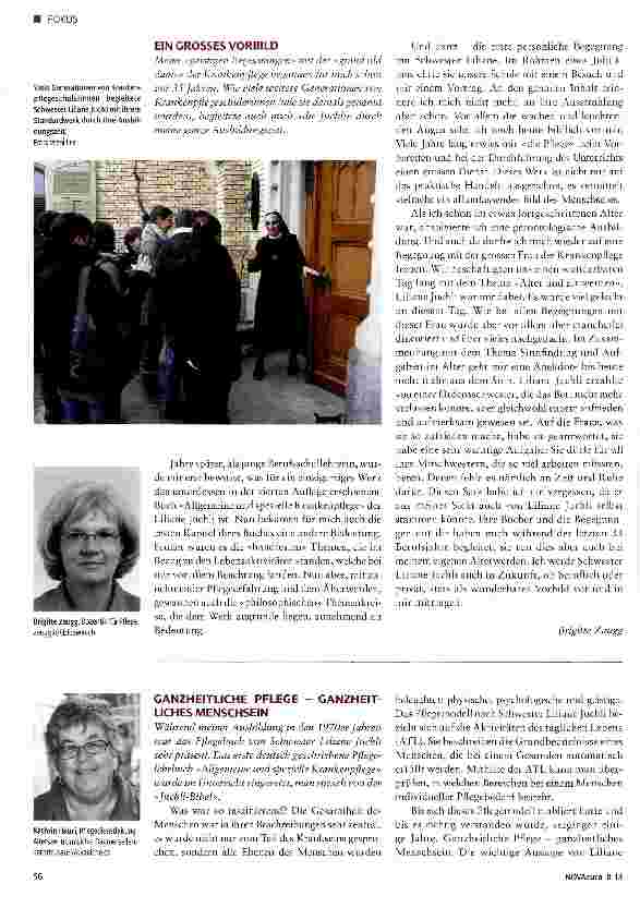 Vorschauseite 2: Botschafterin für Pflege