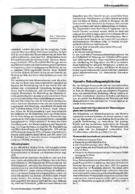 Vorschauseite 2: Formverändernde und wiederherstellende Operationen an der weiblichen Brust