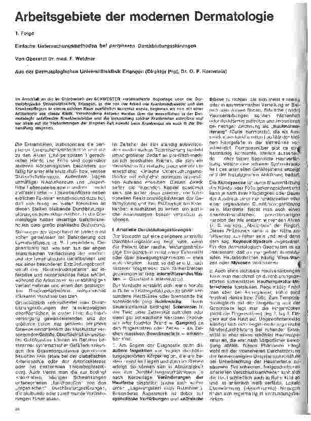 Vorschauseite 1: Arbeitsgebiete der modernen Dermatologie 1. Folge: