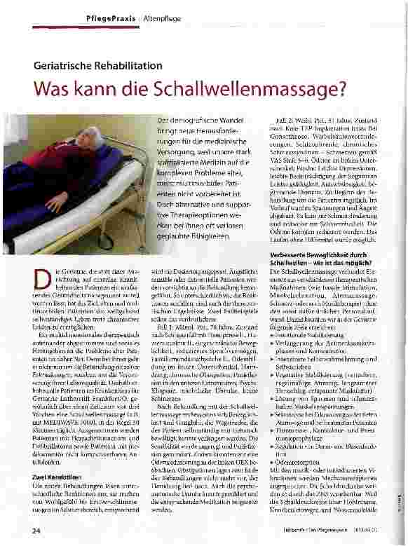 Vorschauseite 1: Was kann die Schallwellenmassage?