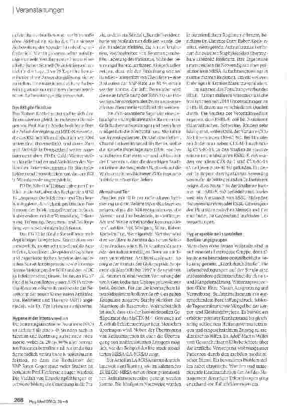 Vorschauseite 3: 10 Jahre moderne, wissenschaftlich fundierte und praxisnahe Krankenhaushygiene