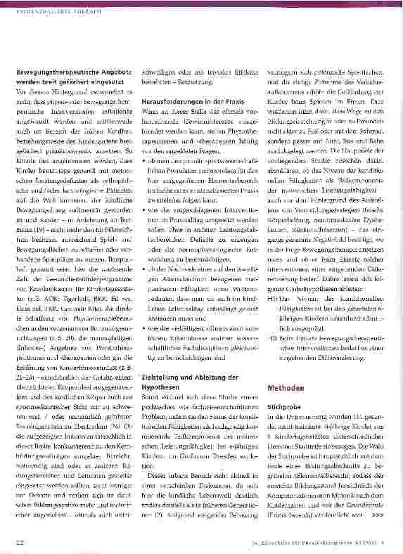 Vorschauseite 3: Der Status konditioneller Fähigkeiten als Teilkomponente der motorischen Leistungsfähigkeit bei 6-jährigen Vorschulkindern