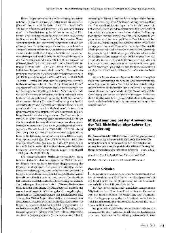 Vorschauseite 5: Beteiligung beim Wegfall einer Funktionsstufe infolge einer Abordnung