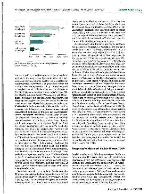Vorschauseite 5: Wirkung von Therapeutischem Klettern bei Personen mit Multipler Sklerose -Hinweise oder Nachweise?