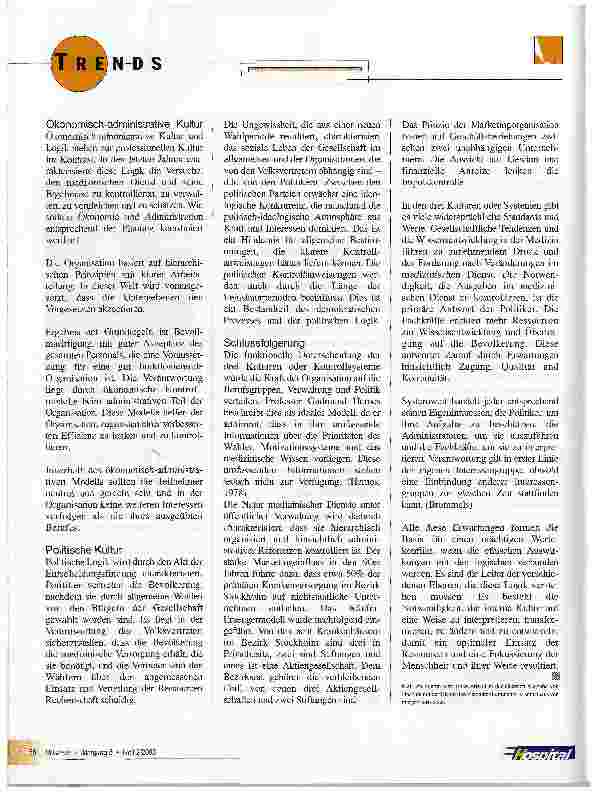 Vorschauseite 3: Die Leitung medizinischer Dienste von morgen
