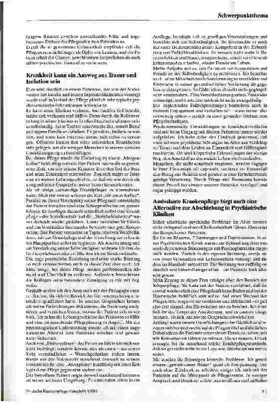 Vorschauseite 2: Qualifizierung von Pflegekräften für die Betreuung psychisch veränderter Alter Gerontopsychologie - Hilfe für die Helfer