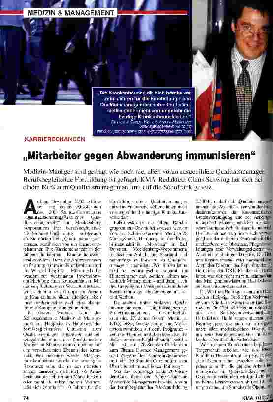 Vorschauseite 1: Karrierechancen: Mitarbeiter gegen Abwanderung immunisieren