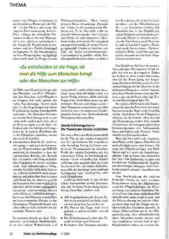 Vorschauseite 2: Vom Leben im Heim