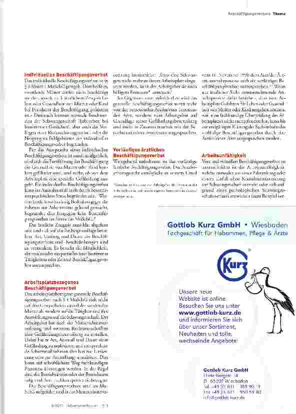 Vorschauseite 2: Beschäftigungsverbote in der Schwangerschaft: nach Recht und Gesetz