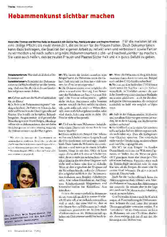 Vorschauseite 1: Hebammenkunst sichtbar machen