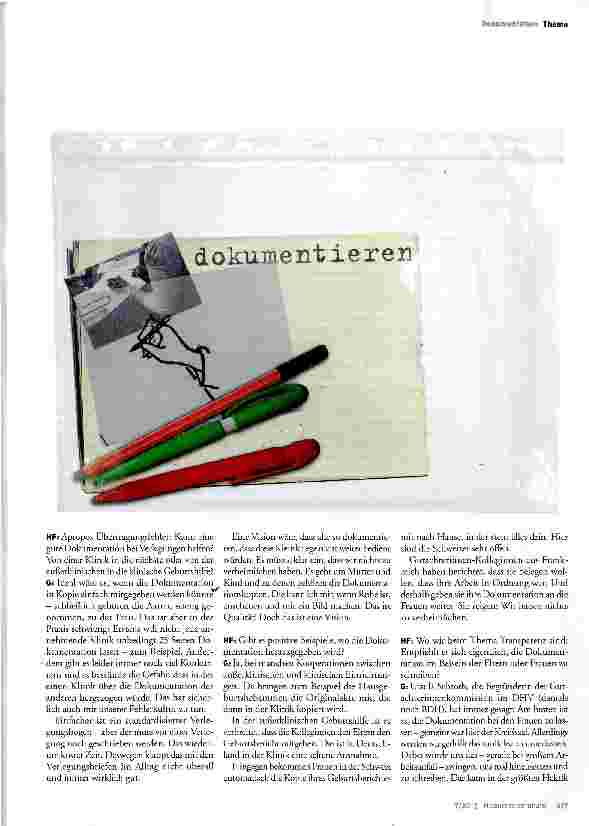 Vorschauseite 2: Hebammenkunst sichtbar machen