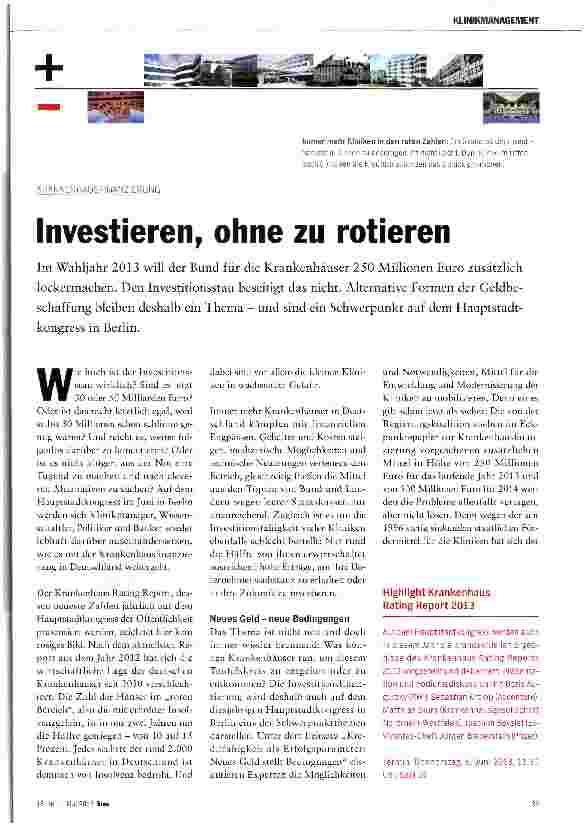 Vorschauseite 1: Investieren, ohne zu rotieren