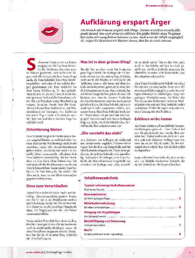 Vorschauseite 1: Aufklärung erspart Ärger