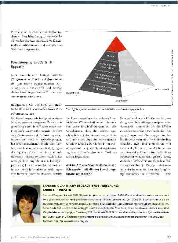 Vorschauseite 2: Die Forschungspyramide: wirklichkeitsnahe Evidenz für die Praxis