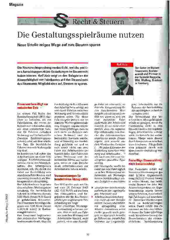 Vorschauseite 1: Die Gestaltungsspielräume nutzen