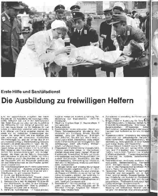 Vorschauseite 1: Erste Hilfe und Sanitätsdienst Die Ausbildung zu freiwilligen Helfern