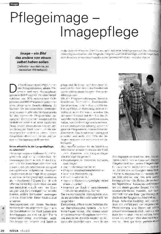 Vorschauseite 1: Pflegeimage - Imagepflege