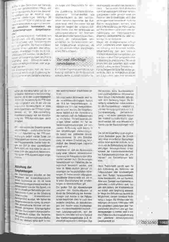 Vorschauseite 2: Neue Entgeltsysteme weitgehend Zielgerecht Expertengruppe zum Diskussionsentwurf