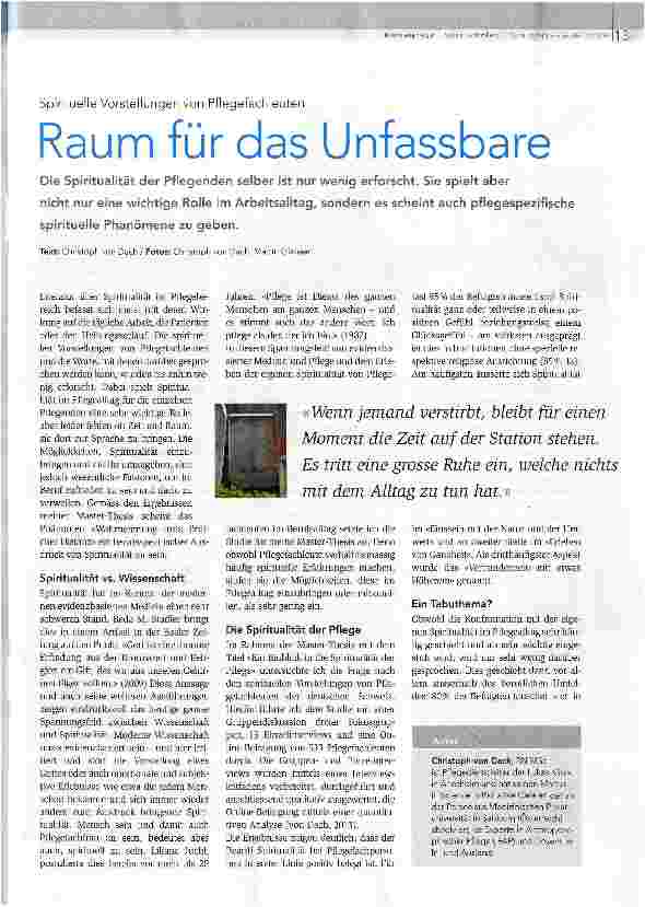 Vorschauseite 1: Raum für das Unfassbare