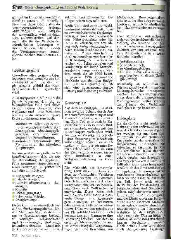 Vorschauseite 3: Unternehmensplanung und Interne Budgetierung
