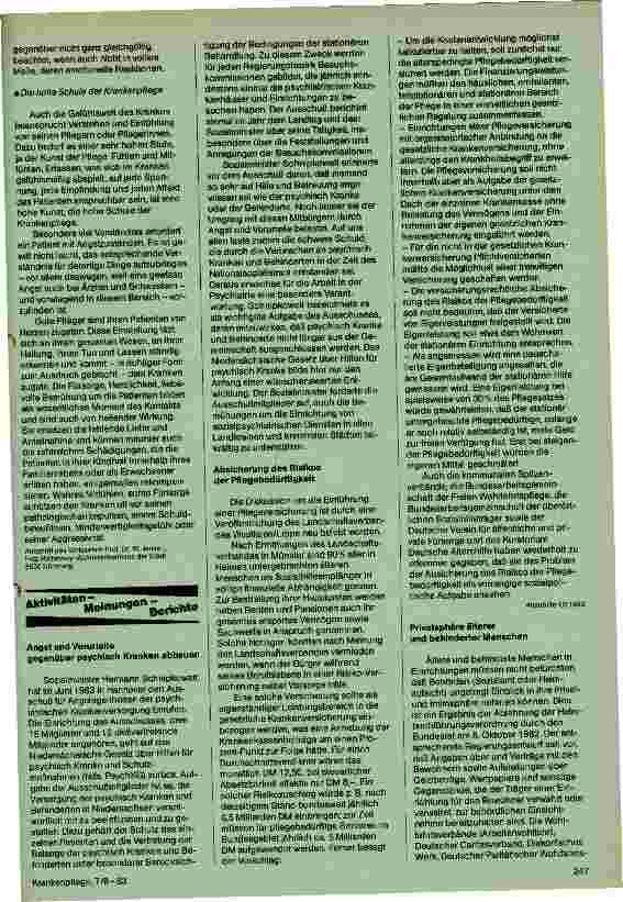 Vorschauseite 2: Pflegerische Besonderheiten bei der zerebrovaskulären Insuffizienz und ihre Folgeerscheinungen