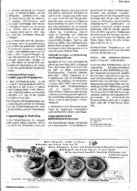 Vorschauseite 2: Deutsche Drogenpolitik auch im europäischen Vergleich erfolgreich