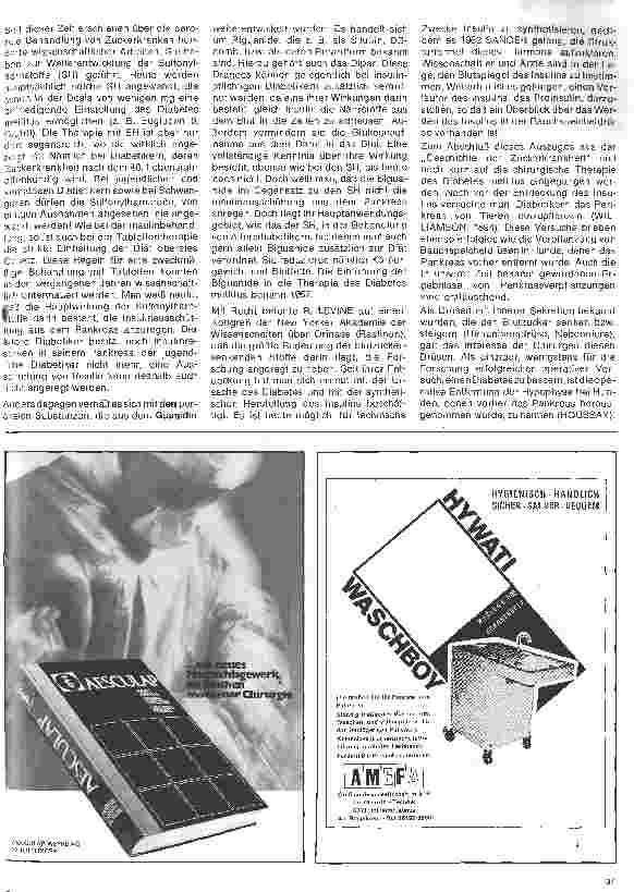 Vorschauseite 3: Diabetes mellitus 2. Folge: Die Geschichte der Zuckerkrankheit/ 2. Teil - Geschichtliches zur Therapie