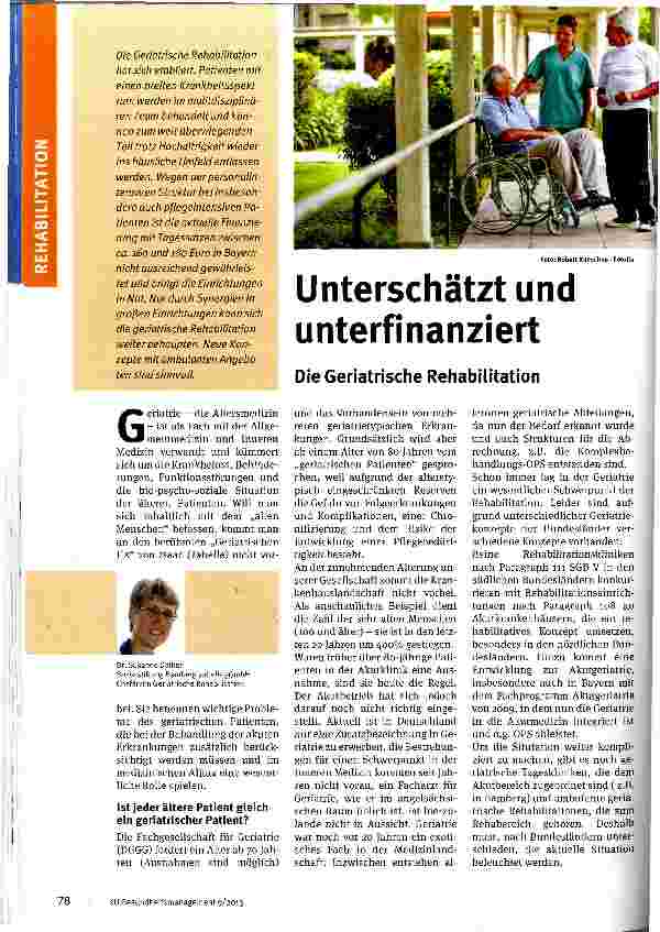 Vorschauseite 1: Unterschätzt und unterfinanziert