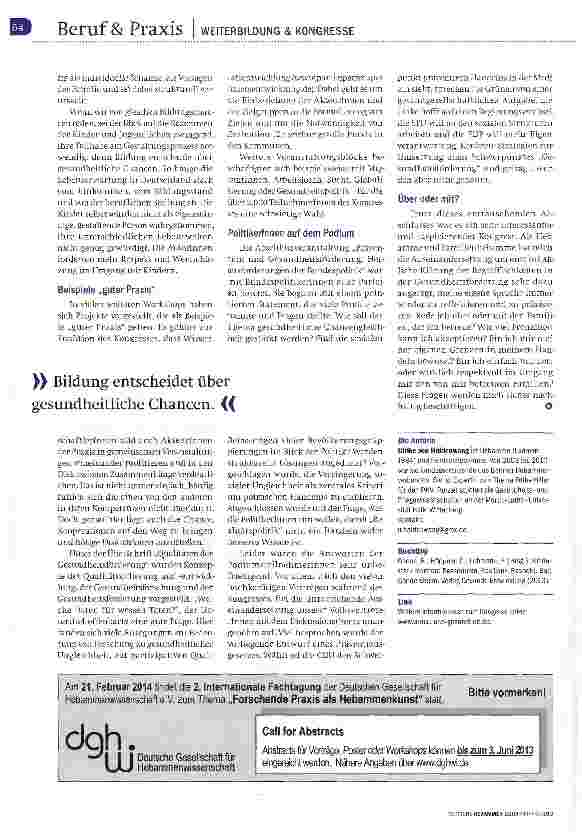 Vorschauseite 3: Brücken bauen zwischen Wissen und Handeln
