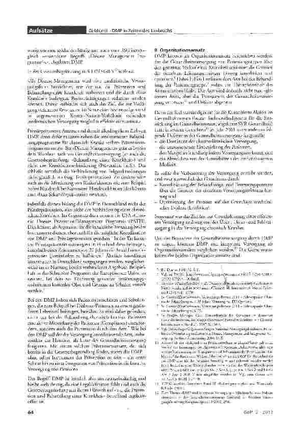 Vorschauseite 2: Disease Management Programme (DMP) in Zeiten des Umbruchs