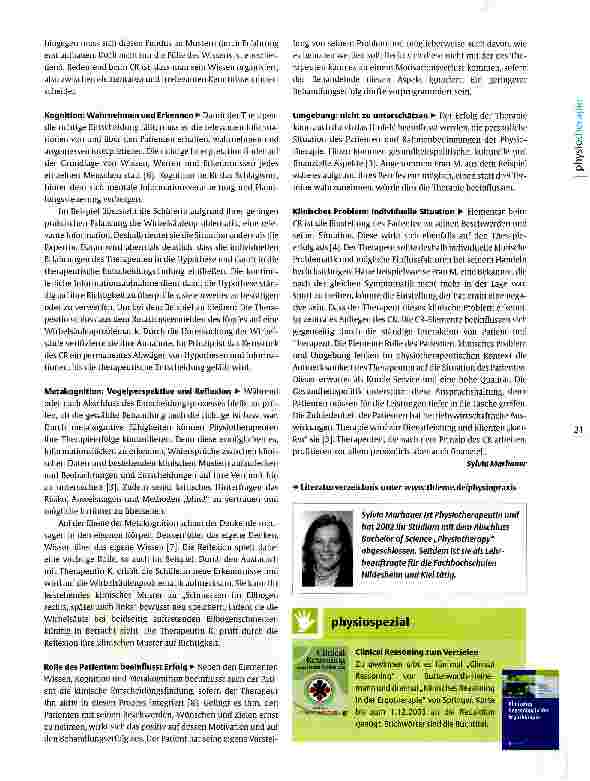 Vorschauseite 4: Clinical Reasoning in der Physiotherapie Wissen, warum man was wie tut