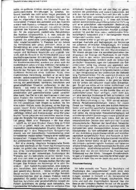 Vorschauseite 4: Zur Soziologie und Psychologie des Langzeitkranken