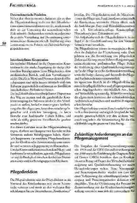 Vorschauseite 4: Praxis des Pflegemanagements im Krankenhaus Strukturen, Aufgaben, Potentiale