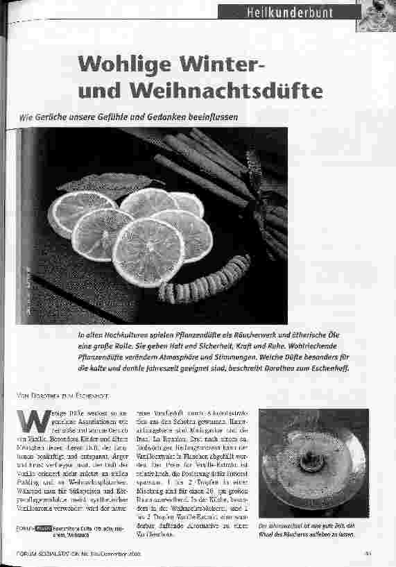 Vorschauseite 1: Wohlige Winterund Weihnachtsdüfte