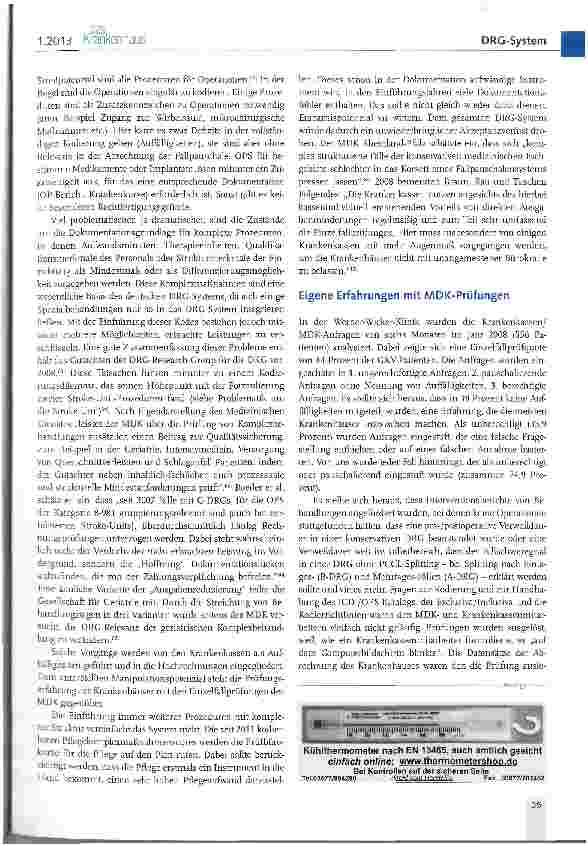 Vorschauseite 3: Wie manipulierbar sind DRGs? (II)