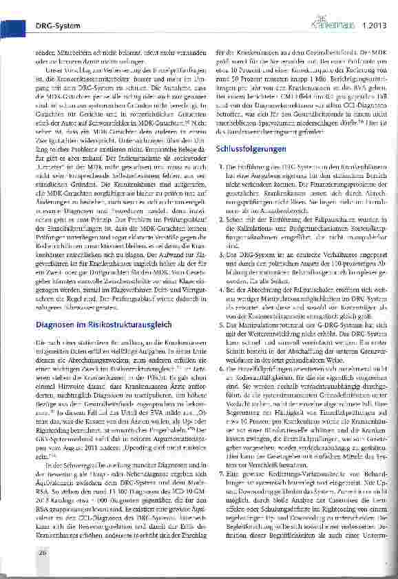 Vorschauseite 4: Wie manipulierbar sind DRGs? (II)
