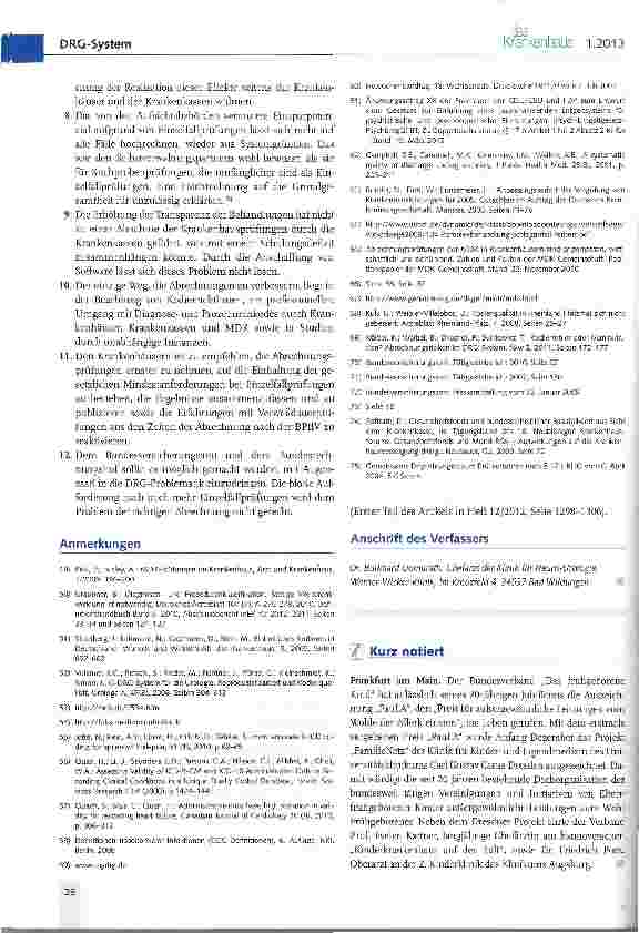 Vorschauseite 5: Wie manipulierbar sind DRGs? (II)
