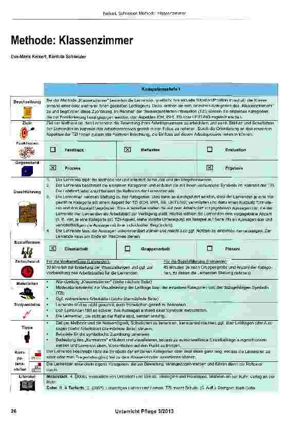 Vorschauseite 1: Methode: Klassenzimmer