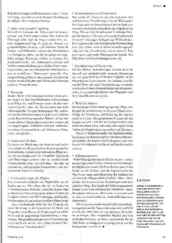 Vorschauseite 2: Was erhält Pflegende gesund?