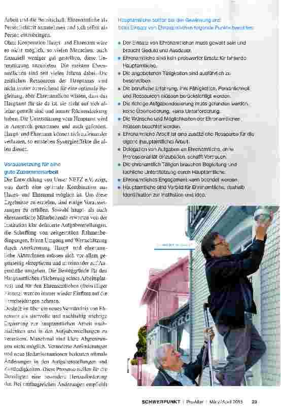 Vorschauseite 4: Zusammenarbeit in der Praxis „Unser NETZ e. V. in Lenningen und Owen, Baden-Württemberg