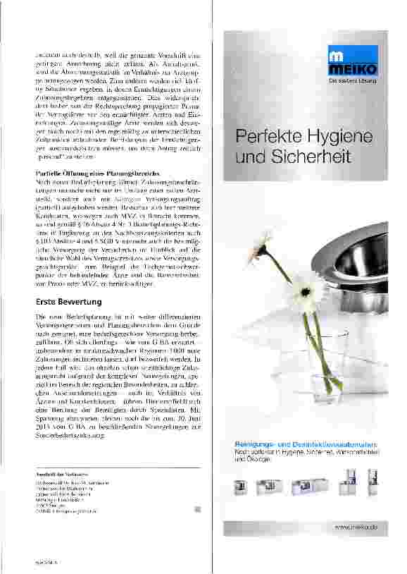 Vorschauseite 5: Neue Bedarfsplanung in der vertragsärztlichen Versorgung