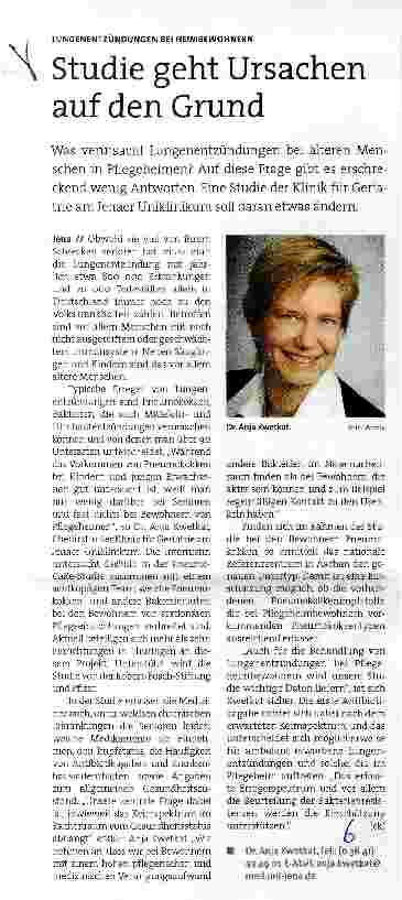 Vorschauseite 1: Studie geht Ursachen auf den Grund
