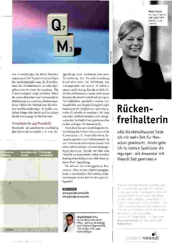 Vorschauseite 2: Klarheit, wer was wann macht