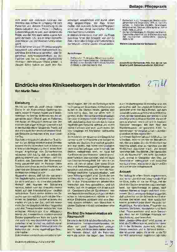 Vorschauseite 5: Menschen in der Intensivstation Historische Aspekte der Intensivmedizin