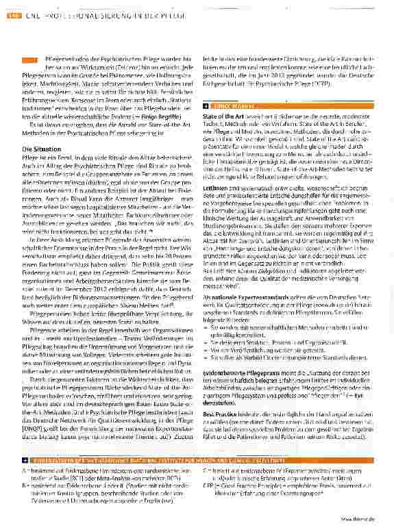 Vorschauseite 2: Das aktuell bestmögliche Pflegeangebot gewährleisten