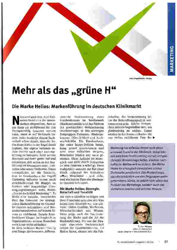 Vorschauseite 1: Mehr als das grüne H