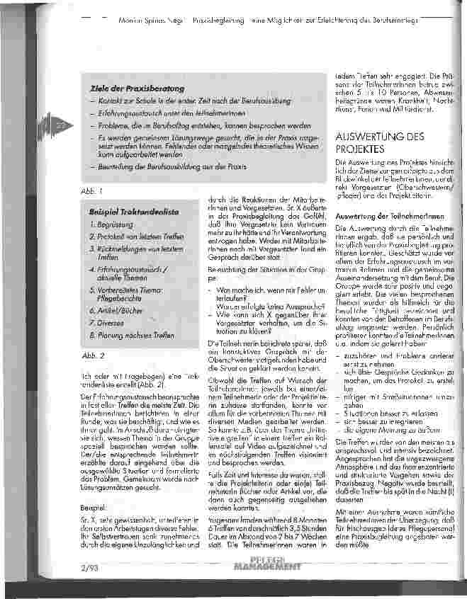 Vorschauseite 2: Praxisbegleitung - eine Möglichkeit zur Erleichterung des Berufseinstiegs in der Krankenpflege