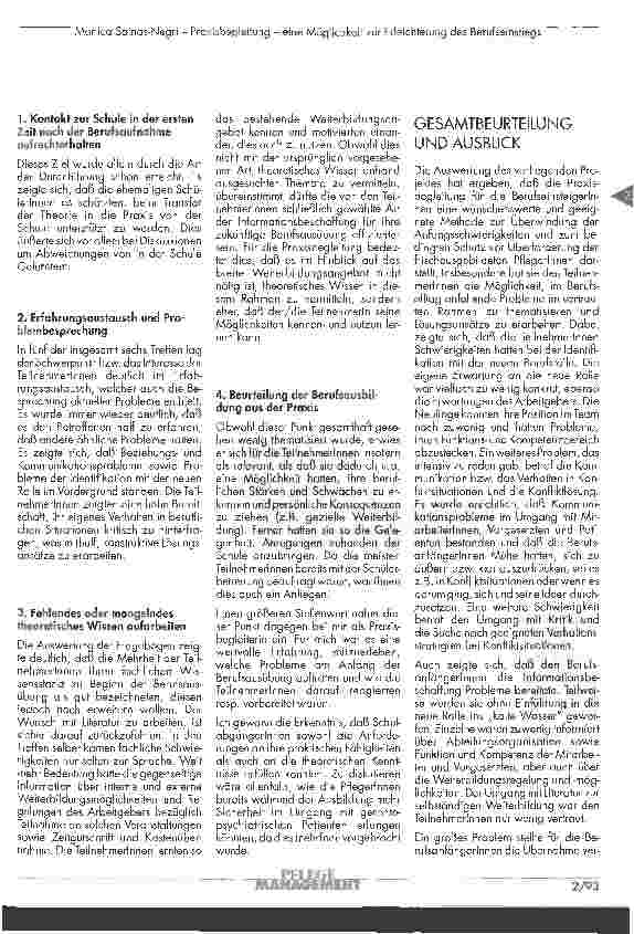 Vorschauseite 5: Praxisbegleitung - eine Möglichkeit zur Erleichterung des Berufseinstiegs in der Krankenpflege