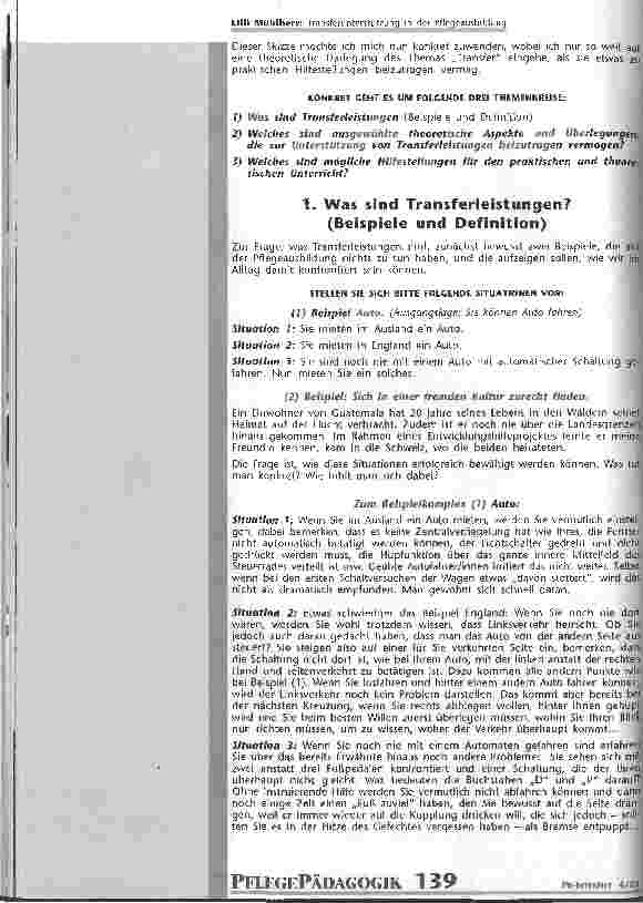 Vorschauseite 3: Transferunterstützung in der Pflegeausbildung